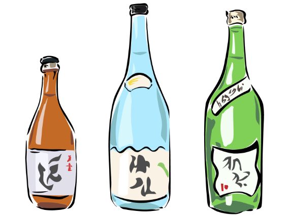 地酒や日本酒のイラスト
